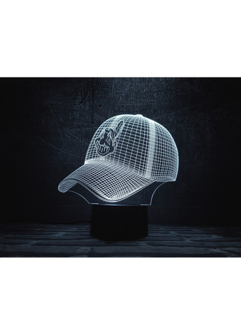 3D ночник-светильник "Бейсболка" 3DTOYSLAMP (268457268)
