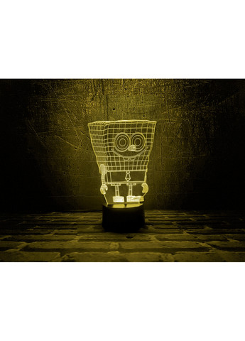 3D ночник-светильник "Спанч Боб" 3DTOYSLAMP (268460332)