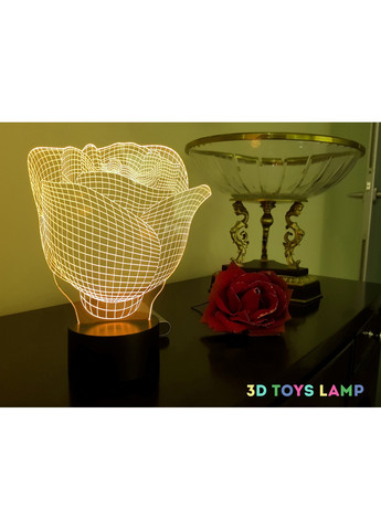 3D ночник-светильник "Роза" 3DTOYSLAMP (268457409)