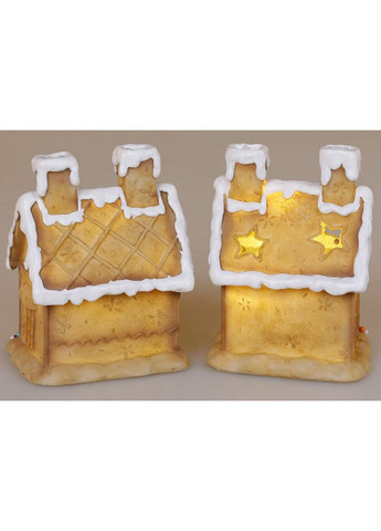 Декоративна статуетка "Пряничний Будиночок" полістоун з LED-підсвічуванням Bona (268460818)