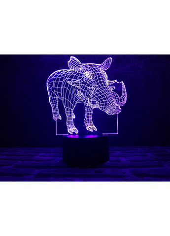 3D ночник-светильник "Пумба" 3DTOYSLAMP (268458414)