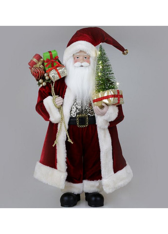 Фигура «Санта с елочкой» (мягкая игрушка), с LED подсветкой Bona (268459675)