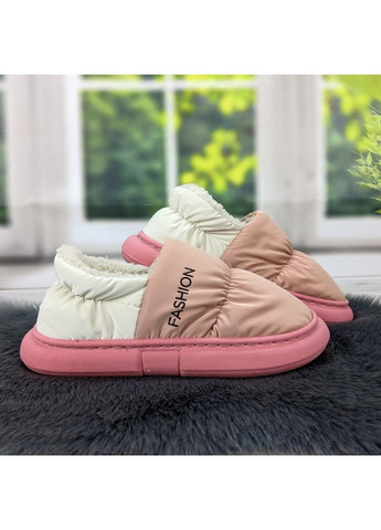 Тапочки жіночі чуні закриті плащівка на хутрі Lion (268454605)