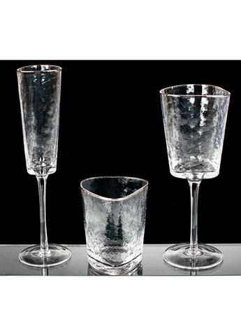 Набор 4 фужера Monaco Ice бокалы для шампанского, стекло Bona (268459777)