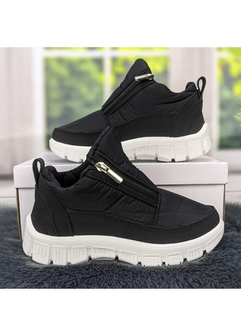 Черевики дутики жіночі чорні на хутрі SV (268454677)