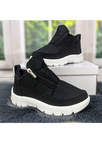 Черевики дутики жіночі чорні на хутрі SV (268454677)