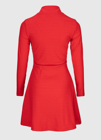 Красное повседневный платье No Brand однотонное