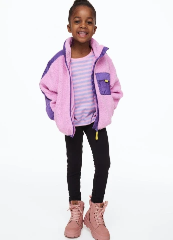 Черные демисезонные леггинсы H&M