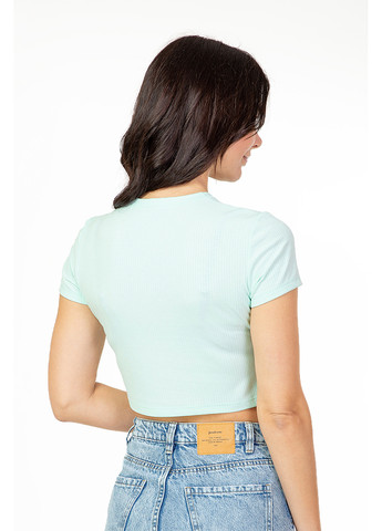 Мятная летняя футболка женская с коротким рукавом Kosta 0351-6