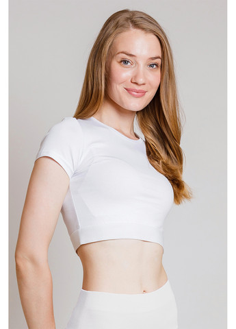 Белая летняя футболка женская с коротким рукавом Kosta 2632-1