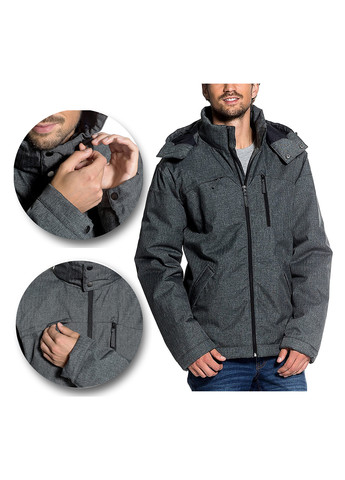 Серая куртка мужская men's outdoor jacket Gregster