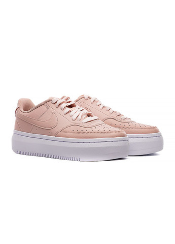 Розовые демисезонные женские кроссовки court vision alta ltr розовый Nike