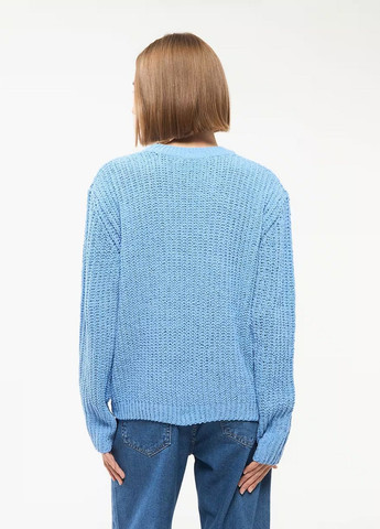 Голубой зимний свитер женщин Terranova