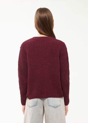 Бордовий зимовий светр жін Terranova
