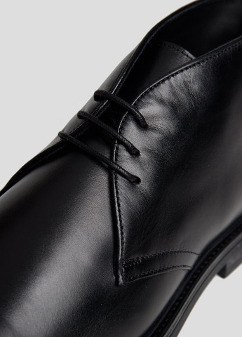 Черные осенние черные кожаные ботинки a.Testoni