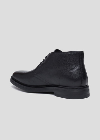 Черные осенние черные кожаные ботинки на шнурках a.Testoni