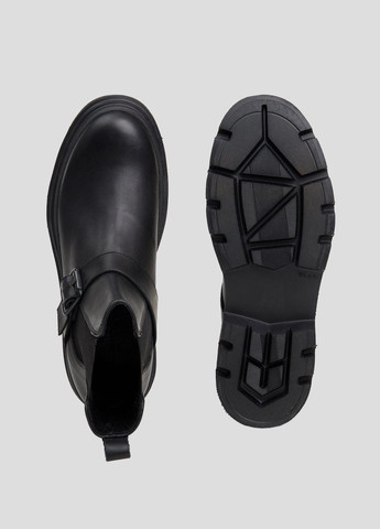 Черные осенние черные кожаные ботинки-челси Antony Morato