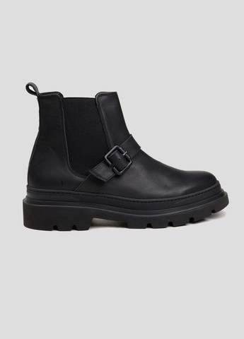 Черные осенние черные кожаные ботинки-челси Antony Morato