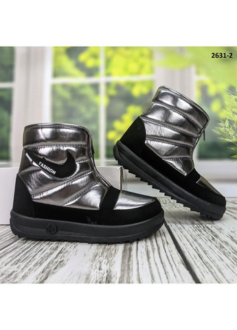 Зимние ботинки дутики женские зимние SV из искусственной кожи