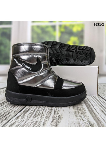 Зимние ботинки дутики женские зимние SV из искусственной кожи