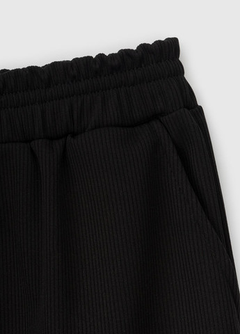 Черная повседневный однотонная юбка MyChance