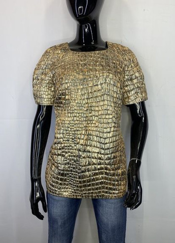 Золота літня блуза Dolce & Gabbana