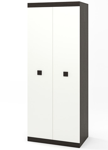 Шкаф распашной 2-х дверный Эверест Соната-800 венге темный + белый (EVR-2300) Еверест (268666001)