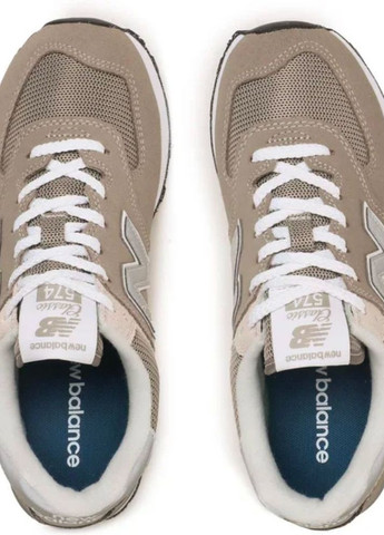 Женские повседневные кроссовки 574 Classic GL WL574EVG New Balance серые зима (268583533)