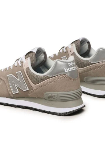 Женские повседневные кроссовки 574 Classic GL WL574EVG New Balance серые зима (268583533)