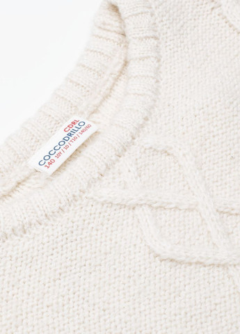 Молочный демисезонный свитер Coccodrillo