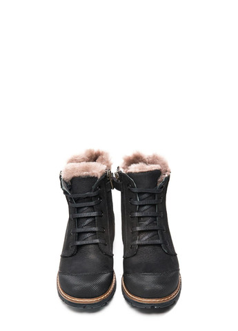 Черные зимние ботинки Theo Leo