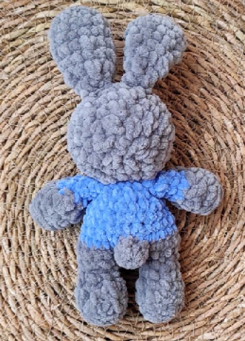 Вязаный зайчик, мягкая игрушка детям Handmade 26034 (268752709)