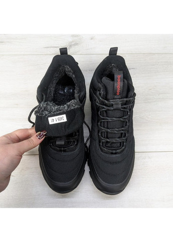 Черные зимние ботинки мужские зимние на шнурках спортивного типа Baas