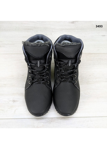 Черные зимние ботинки мужские зимние спортивного стиля Yulius