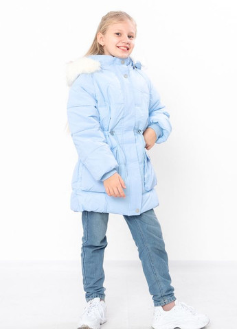 Блакитна зимня куртка для дівчинки (зима) No Brand