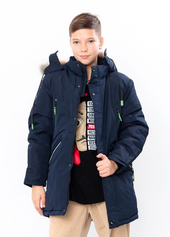 Синя зимня куртка для хлопчика (зима) юніор No Brand