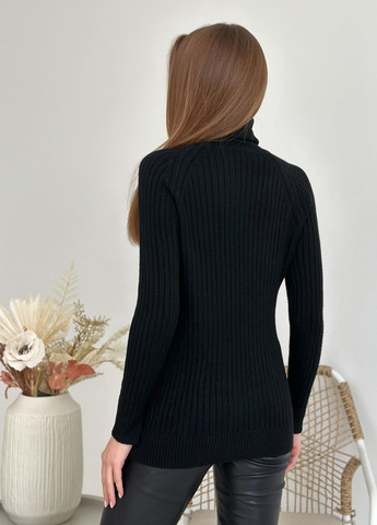 Черный зимний свитера ISSA PLUS WN20-582