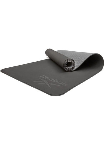 Двосторонній килимок для йоги Double Sided 4mm Yoga Mat сірий Reebok (268743477)