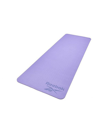 Двосторонній килимок для йоги Double Sided Yoga Mat фіолетовий Reebok (268743496)