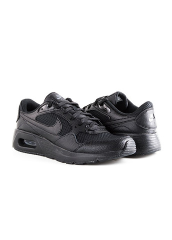 Черные демисезонные детские кроссовки air max sc (gs) черный Nike