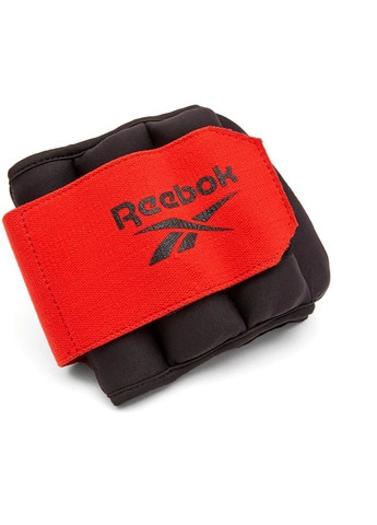 Утяжелители запястья Flexlock Wrist Weights черный, красный Уни 1 кг Reebok (268746732)