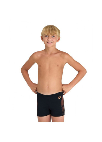 Плавки-боксеры для мальчиков SWIM SHORT GRAPHIC черный, оранжевый Дет Arena (268746463)