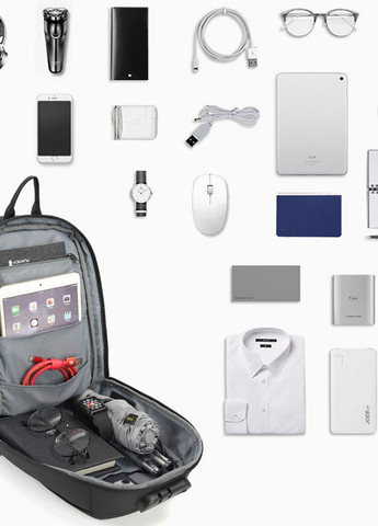 Городская сумка-рюкзак через плечо антивор (кросс боди) T-S8102A Синий (TGN-T-S8102A-3130) Tigernu (268752436)