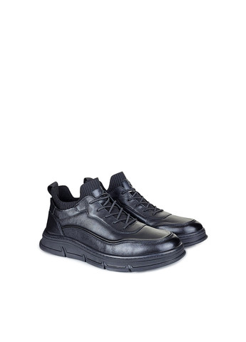 Шкіряні чоловічі спортивні черевики з хутром чорні,, 7A58731M-1 чорн,39 Berisstini (269089744)