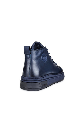 Синие зимние кожаные ботинки мужские синие с мехом,,wl377m-3 син,40 Berisstini