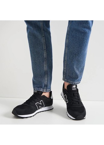 Черно-белые демисезонные кроссовки 500 черный,белый New Balance