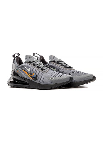Комбіновані Осінні чоловічі кросівки air max 270 чорний сірий Nike