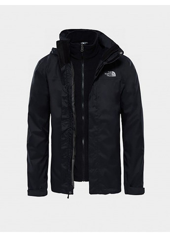 Чорна демісезонна зимова куртка чорний The North Face