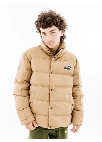 Коричнева демісезонна чоловіча куртка better polyball puffer коричневий Puma