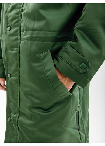 Зеленая демисезонная мужская куртка club stadium parka зеленый Nike